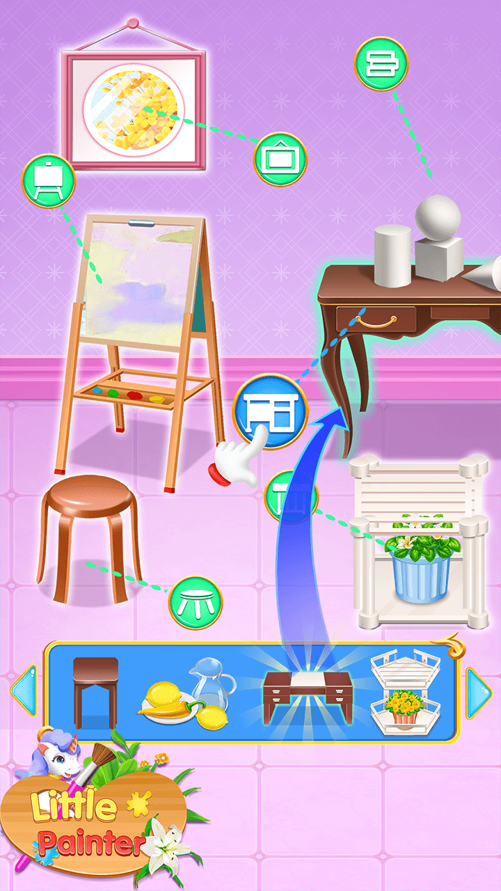 Litter Painter Dress Up Story