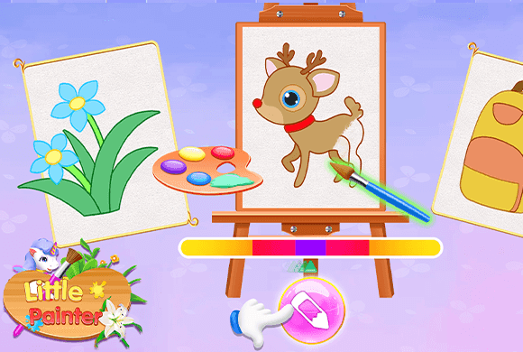 Dress up the little painter.